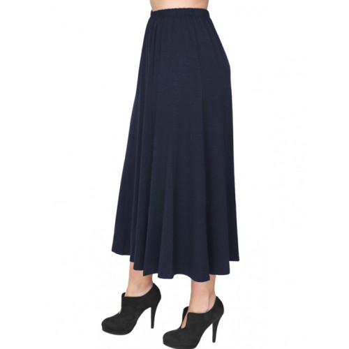 A20-260 Fitted closh skirt - Navy Blue