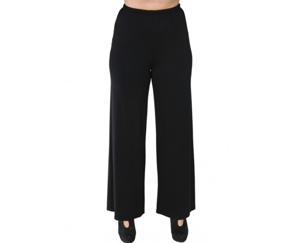 A20-267 Fitted culuotte - Black Plus Size