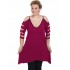 A20-282 Evaze blousedress - Fuchsia