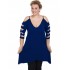 A20-282 Evaze blousedress - Royal Blue