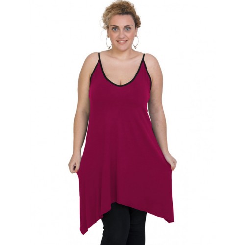 A20-282B Evaze blousedress - Fuchsia A20-282B Evaze blousedress - Fuchsia