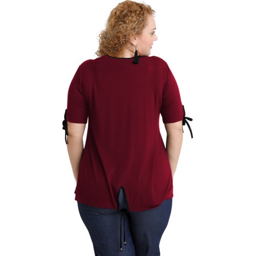 A20-287 Classic blouse - Bordeaux