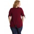 A20-287 Classic blouse - Bordeaux
