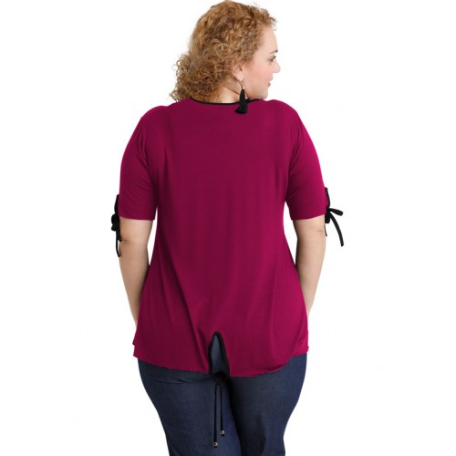 A20-287 Classic blouse - Fuchsia