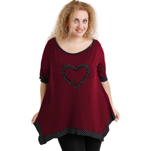 A20-459 Alpha blouse - Bordeaux