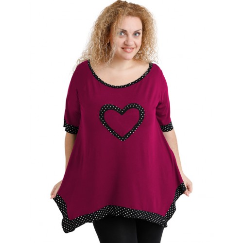 A20-459 Alpha blouse - Fuchsia