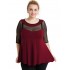 A20-5547 Classic blouse - Bordeaux