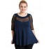 A20-5547 Classic blouse - Navy Blue