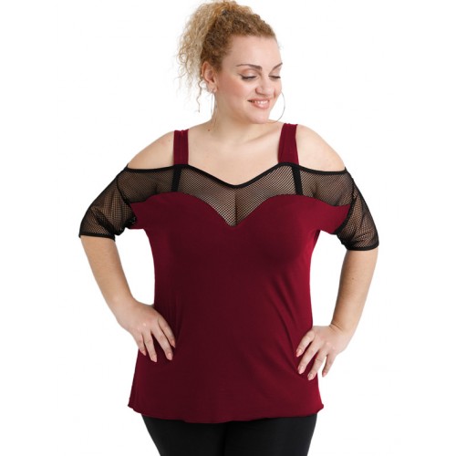 A20-5548 Raglan blouse - Bordeaux A20-5548 Raglan blouse - Bordeaux
