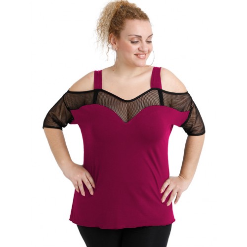 A20-5548 Raglan blouse - Fuchsia A20-5548 Raglan blouse - Fuchsia