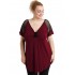 A20-5579 Classic blouse - Bordeaux