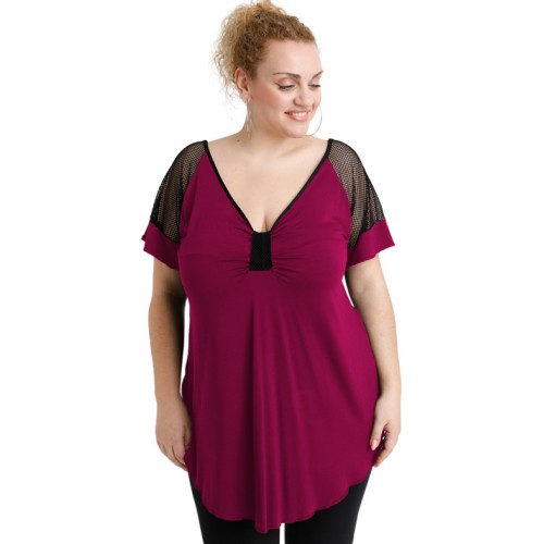A20-5579 Classic blouse - Fuchsia A20-5579 Classic blouse - Fuchsia