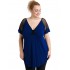 A20-5579 Classic blouse - Royal Blue