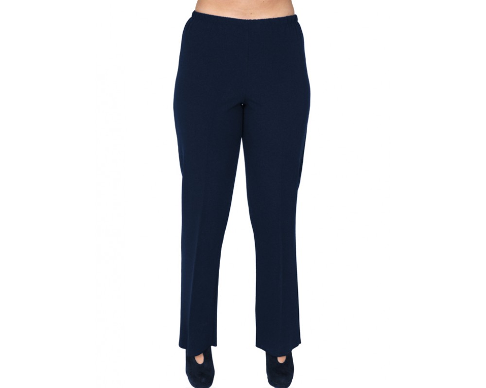 A20-752 Fitted pants - Navy Blue Plus Size