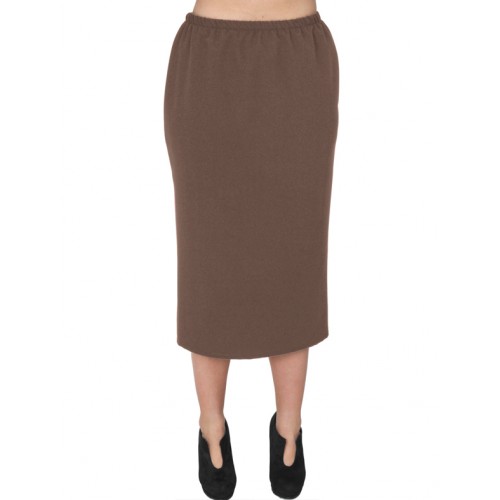 A20-755 Fitted skirt - Brown