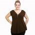 A21-127AF Alpha Blouse - Brown
