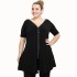 A21-176F Evaze Blouzedress - Black
