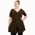 A21-176F Evaze Blouzedress - Brown