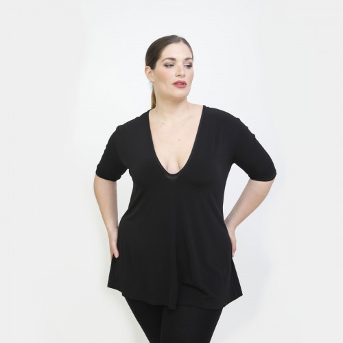 A22-108LV Evaze blouse - Black