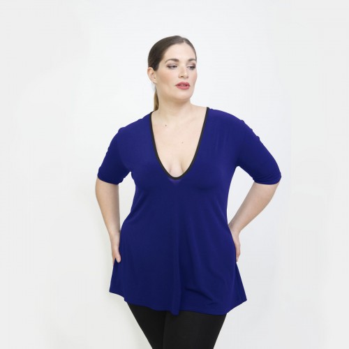 A22-108LV Evaze blouse - Royal Blue