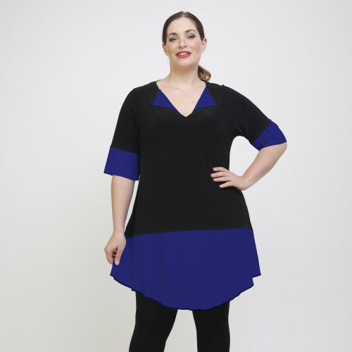 A22-120 Evaze Blousedress - Royal Blue