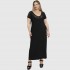 A23-123FD Long dress - Black