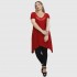 A23-182D Evaze Blousedress - Dark red