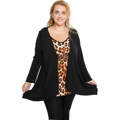 B19-1419 Classic double blouse - Rust