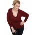 B19-208U Classic blouse - Bordeaux