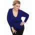 B19-208U Classic blouse - Royal Blue