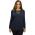 B19-208Z Classic blouse - Navy Blue