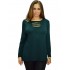 B19-208Z Classic blouse - Petrol
