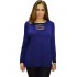 B19-208Z Classic blouse - Royal Blue
