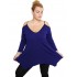 B19-223A Alpha blouse with V neck - Royal Blue