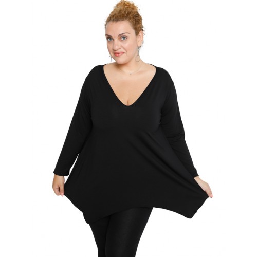 B19-228V Alpha blouse - Black
