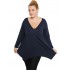 B19-228V Alpha blouse - Navy Blue