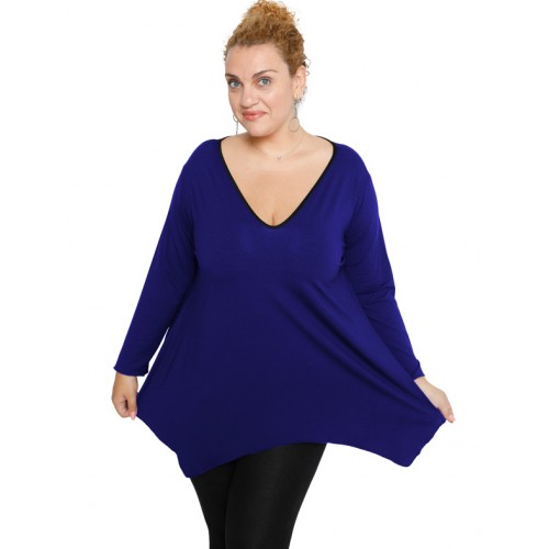 B19-228V Alpha blouse - Royal Blue