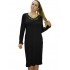 B19-230F Classic dress - Black