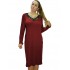 B19-230F Classic dress - Bordeaux
