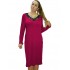 B19-230F Classic dress - Fuchsia