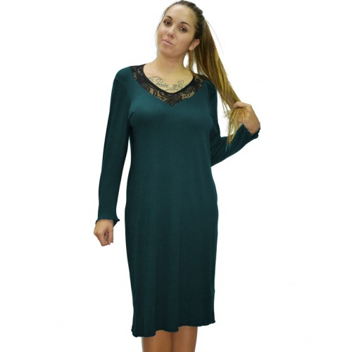 B19-230F Classic dress - Petrol