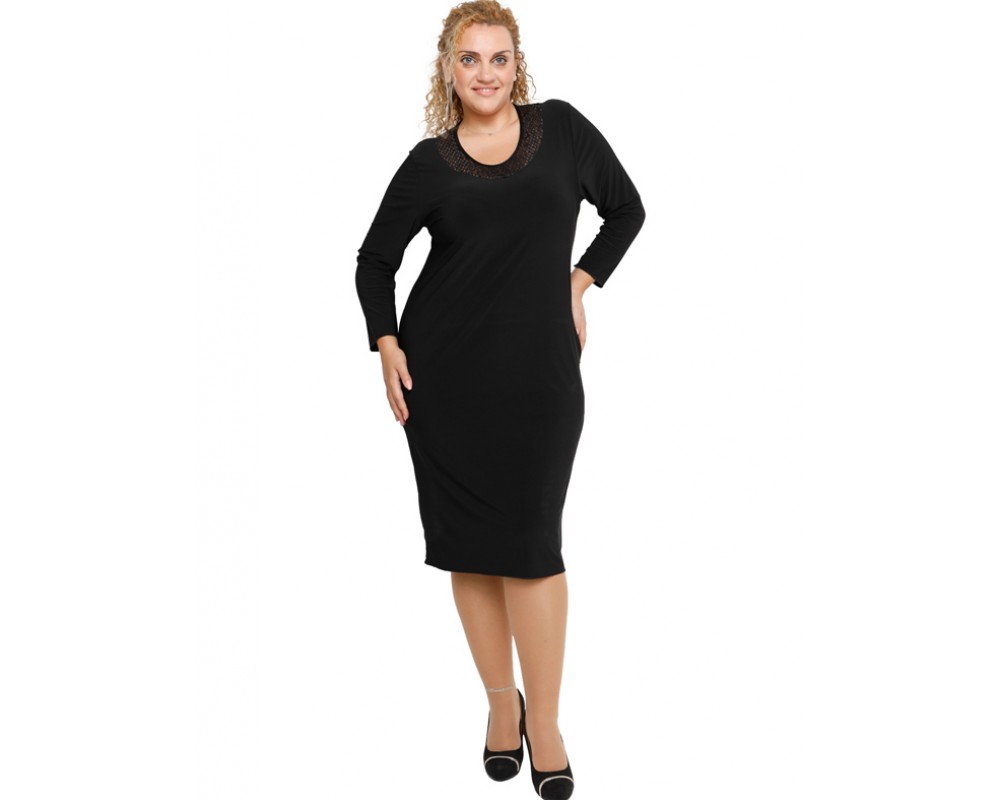 B19-2430F Classic dress Plus Size