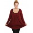 B19-244 Evaze blouse - Bordeaux