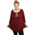 B19-246 Classic blouse - Bordeaux