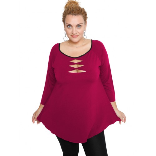 B19-246 Classic blouse - Fuchsia