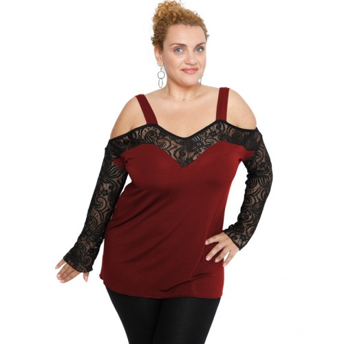 B19-248D Classic blouse - Bordeaux