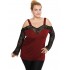B19-248D Classic blouse - Bordeaux