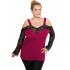 B19-248D Classic blouse - Fuchsia