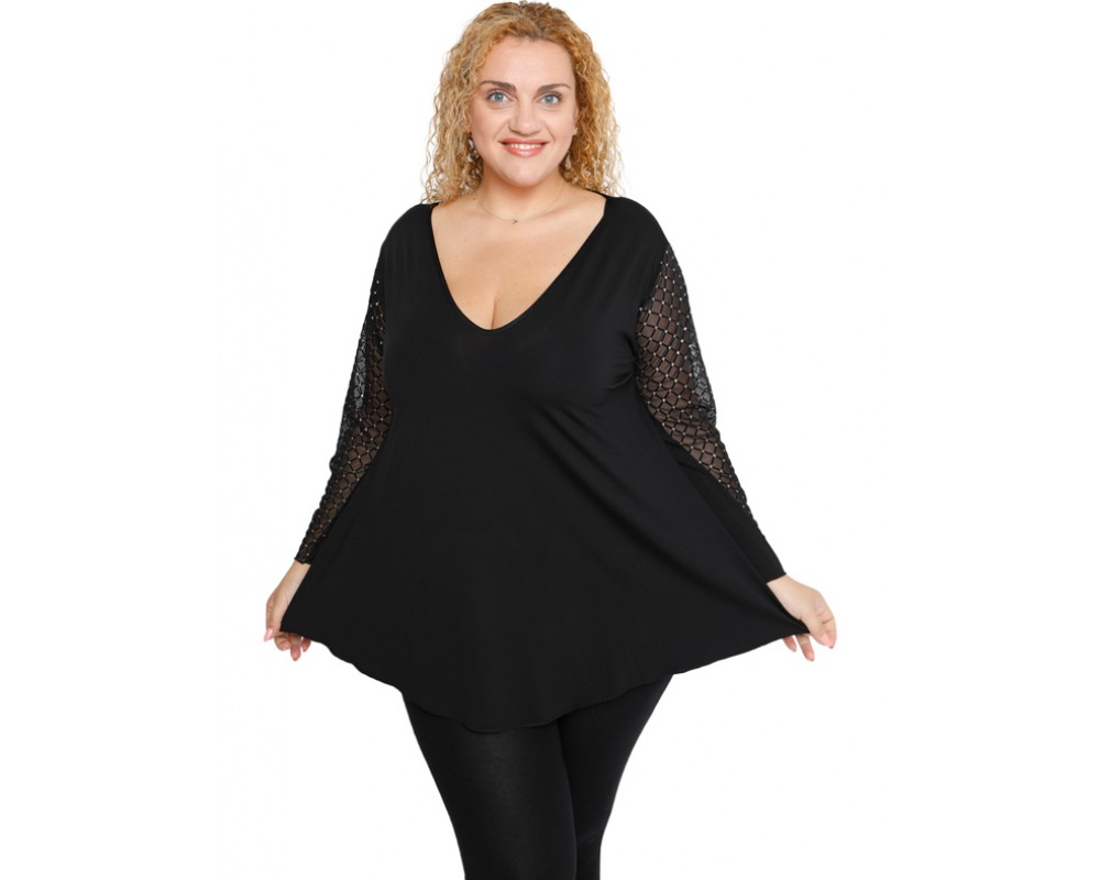 B19-251T Alpha blouse Plus Size