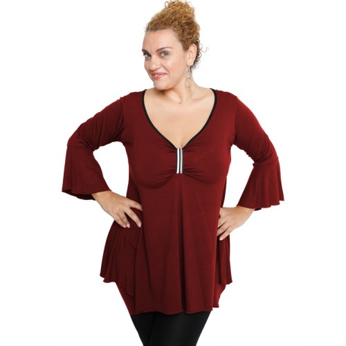 B19-255 Alpha blouse - Bordeaux